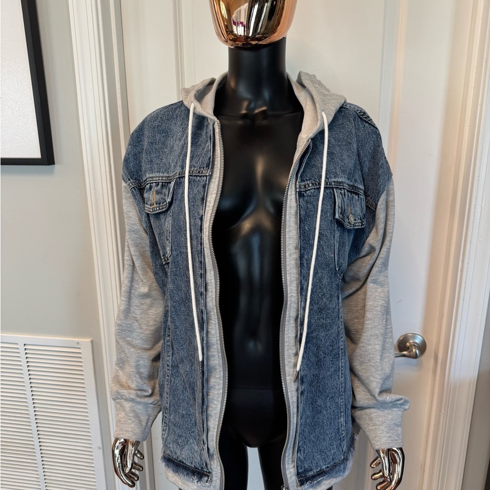 Denim and Gray Jean Jacket